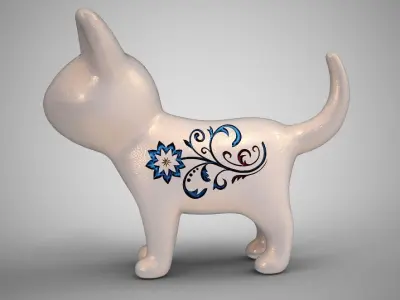 Cat Necklace 3D print model