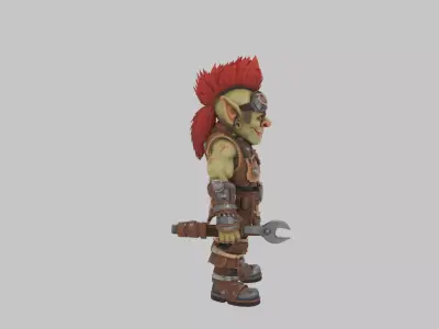 Vibrant Detailed 3D Model of World of  Goblin Engineer 3D model