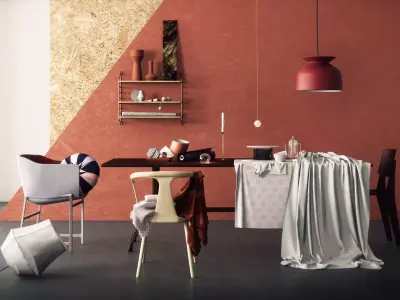 Elle Decoration Scene 3D model