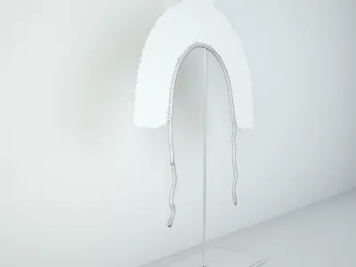 Brazilian Tribal Feather Headdress 3D model