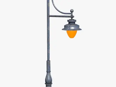 Street Lantern Low-poly 3D model