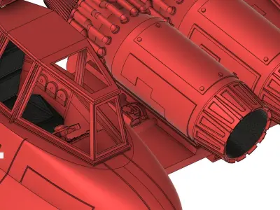 Concept Ralph McQuarrie Cloud Car  3D print model