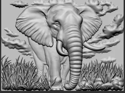 Elephant A29 3D print model