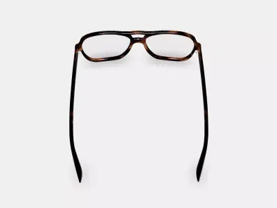 Carrick Eyeglasses in Cognac Tortoise 3D model