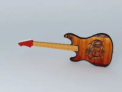 The Lady Electric Guitar Free 3D model