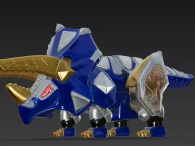 SET COMPLETO POWER RANGERS DINO TRUENO - ABARANGER 3D print model