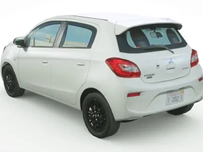 Mitsubishi Mirage 2019 Low-poly 3D model