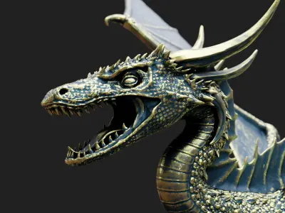 Great Horned Dragon 3D model
