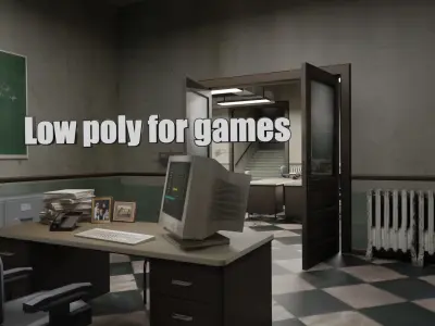 Police Station Inside 3D model