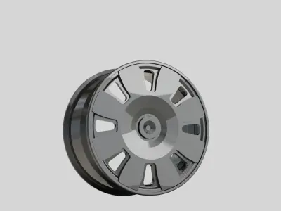 wheel rims car tuning garage  3D model