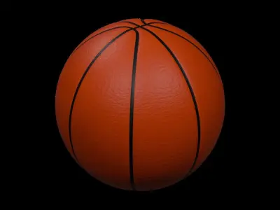 3D BASKETBALL BALL Low-poly 3D model