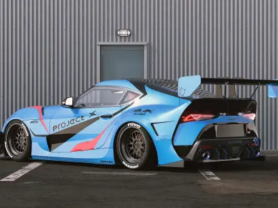 toyota supra rocket bunny 3D model