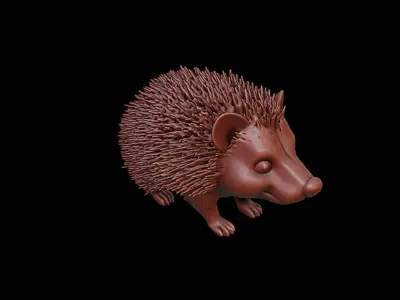 Hedgehog Animal Sculpture 3D print model buy