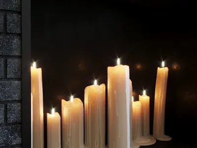 Halloween decor set 3D model