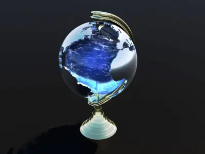 Globe earth amazing 3D model