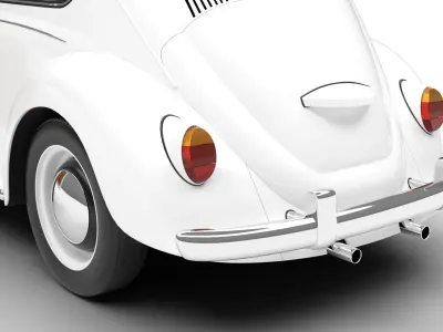 Volkswagen Beetle Type 1 1200 1965 HQ 3d model 3D model