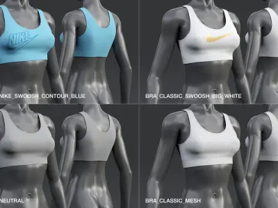 Nike Classic Sports Bra  3D model