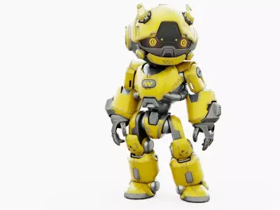 ROBO ZERO-J  Rigged for Unreal Engine - Unity - MIXAMO 3D model