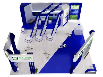 Booth Exhibition Stand a 546 3D model