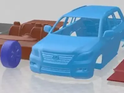 Lexus LX 570 2010 Printable Car  3D print model