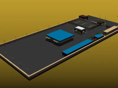 Coca Cola Company Low-poly 3D model