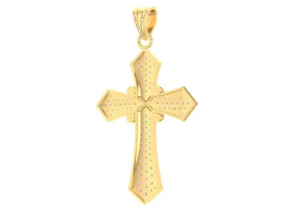 Elegant Diamond Cross Pendant For Women  2717 3D print model