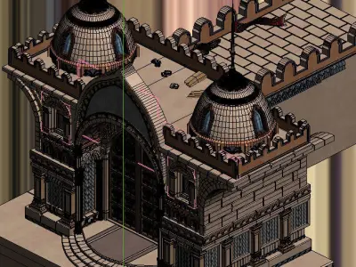 castle build 3D model buy