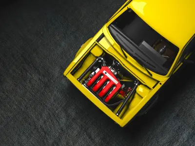 Volkswagen Golf Mk1 Racer 3D model