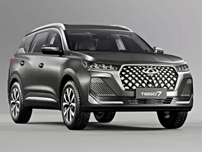 Chery Tiggo 7 2024 with Interior 3D model