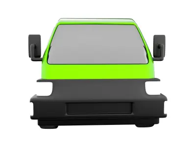 3d Eco-Friendly Electric Car icon 3D model