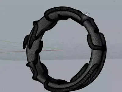 maze ring n1 3D print model