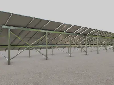 Solar Panel Steel Construction Type 13 3D model