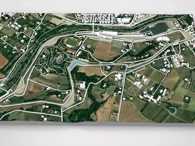 The Autodromo Enzo e Dino Ferrari Imola Italy 3D model