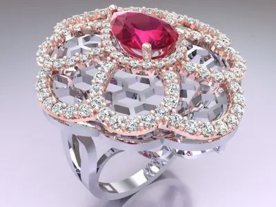  Italian rings - Womens Rings - N6731 3D print model