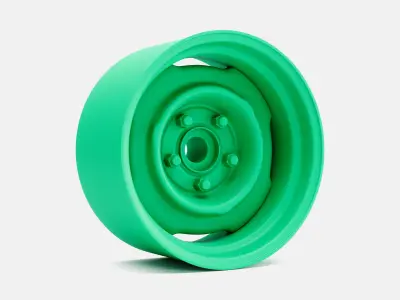 15x8 Mopar Steelie Wheel and Brake 3D print model