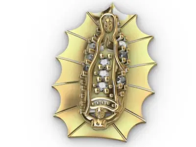 Virgen Maria Guadalupe Virgin mary 3D print model