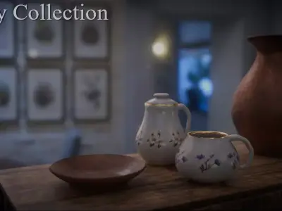Pottery Collection 3D model