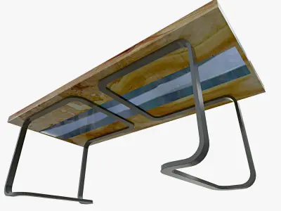 Epoxy table 3D model