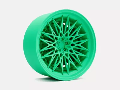 20x10 Rotiform QLB Wheel and Brake 3D print model