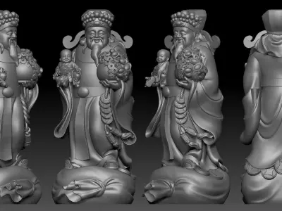 god of Wealth  3D print model