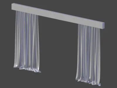 Modern Curtain 3D model