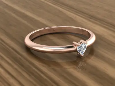 Diamond Jewelry Ring 3D print model