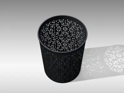Metal Lantern 05 Low-poly 3D model