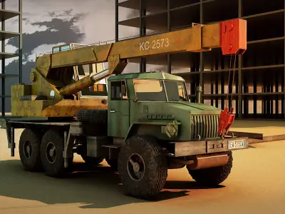 KS 2573 Auto Crane  3D model
