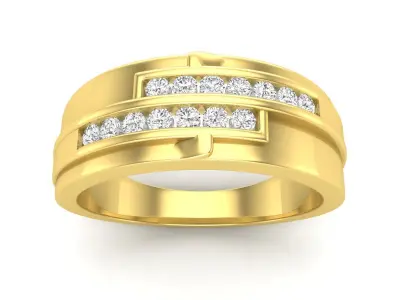 AV 603 Diamond Ring For Men 3D print model