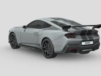 Shelby GT350 2025 Low-poly 3D model