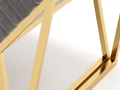 Luxxu Prisma Ottoman Luxury Bench 3D model