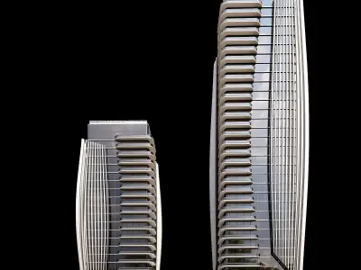15 High-Rise Building 3D model
