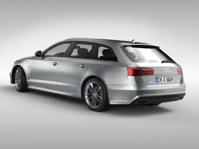 Audi A6 Avant 2017 3D model