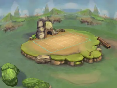 Game Low model - Snow White Meadows 03 3D model